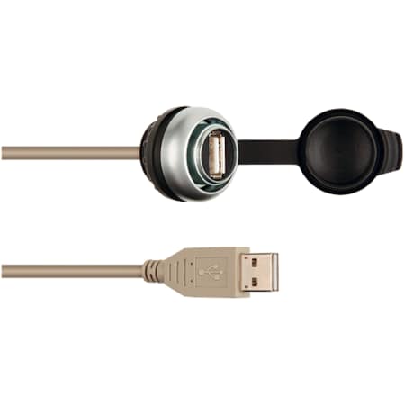 Murrelektronik M8 male 0 Degree with cable, PUR 4x0.25 gy UL/CSA+drag chain 1.5m 4000-73000-0180000